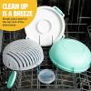 image2Pack Salad Boss ToGo Bowls AllinOne Salad Maker with MultiUse Colander LeakProof Lid 3 oz Dressing Cup 56 oz Serving Bowl Dishwasher Safe Aqua