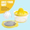 image4in1 Citrus Juicer and Zester Multifunctional Kitchen Gadget Dishwasher Safe 16Ounce Capacity 2Cup Yellow