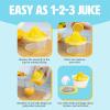 image4in1 Citrus Juicer and Zester Multifunctional Kitchen Gadget Dishwasher Safe 16Ounce Capacity 2Cup Yellow