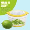 image4in1 Citrus Juicer and Zester Multifunctional Kitchen Gadget Dishwasher Safe 16Ounce Capacity 2Cup Yellow