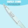 image5Piece Cutlery ampamp Cutting Board Set HighCarbon Stainless Steel Knives with Soft Grip Handles Reversible Cutting Board for Chopping ampamp Serving Aqua