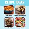 imageHot Air Popcorn Popper Healthy and Delicious Popcorn in Minutes Fast and EasytoUse BuiltIn Measuring Cup and Butter Warmer 8 Cups AquaAqua