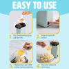 imageHot Air Popcorn Popper Healthy and Delicious Popcorn in Minutes Fast and EasytoUse BuiltIn Measuring Cup and Butter Warmer 8 Cups AquaAqua