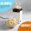 imageHot Air Popcorn Popper Healthy and Delicious Popcorn in Minutes Fast and EasytoUse BuiltIn Measuring Cup and Butter Warmer 8 Cups AquaWhite