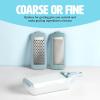 imageInterchangeable Grater with Storage Box Includes Coarse ampamp Fine Stainless Steel Blades NonSlip Base for Stability Dishwasher Safe Aqua