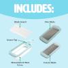 imageInterchangeable Grater with Storage Box Includes Coarse ampamp Fine Stainless Steel Blades NonSlip Base for Stability Dishwasher Safe Aqua