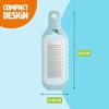 imageInterchangeable Grater with Storage Box Includes Coarse ampamp Fine Stainless Steel Blades NonSlip Base for Stability Dishwasher Safe Aqua