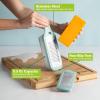imageInterchangeable Grater with Storage Box Includes Coarse ampamp Fine Stainless Steel Blades NonSlip Base for Stability Dishwasher Safe Aqua