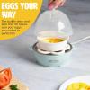 imageMini Rapid Egg Cooker 5Egg Capacity for Perfect Hard Boiled Eggs or Omelets Auto Shut Off AquaAqua