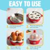 imageMini Rapid Egg Cooker 5Egg Capacity for Perfect Hard Boiled Eggs or Omelets Auto Shut Off AquaRed