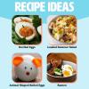imageMini Rapid Egg Cooker 5Egg Capacity for Perfect Hard Boiled Eggs or Omelets Auto Shut Off AquaRed