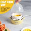 imageMini Rapid Egg Cooker 5Egg Capacity for Perfect Hard Boiled Eggs or Omelets Auto Shut Off AquaYellow
