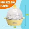 imageMini Rapid Egg Cooker 5Egg Capacity for Perfect Hard Boiled Eggs or Omelets Auto Shut Off AquaYellow