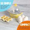 imageMini Rapid Egg Cooker 5Egg Capacity for Perfect Hard Boiled Eggs or Omelets Auto Shut Off AquaYellow