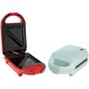 imageMini Sandwich Maker Makes Sandwiches Paninis Grilled Cheese Desserts Quick Results Easy Cleanup 600W AquaAqua