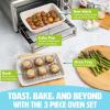 imageNonstick Toaster Oven Baking 3Piece Set PinkPink