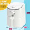 imagePersonal Air Fryer Healthier Meals in Minutes Adjustable Temp Control up to 400F EasytoUse Design Nonstick Basket and Tray Made without PFAS PFOA PFOS ampamp PTFE 900 Watts 2Quart AquaWhite