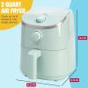 imagePersonal Air Fryer Healthier Meals in Minutes Adjustable Temp Control up to 400F EasytoUse Design Nonstick Basket and Tray Made without PFAS PFOA PFOS ampamp PTFE 900 Watts 2Quart AquaAqua