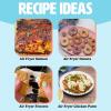 imagePersonal Air Fryer Healthier Meals in Minutes Adjustable Temp Control up to 400F EasytoUse Design Nonstick Basket and Tray Made without PFAS PFOA PFOS ampamp PTFE 900 Watts 2Quart AquaWhite
