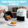 imagePersonal Air Fryer Healthier Meals in Minutes Adjustable Temp Control up to 400F EasytoUse Design Nonstick Basket and Tray Made without PFAS PFOA PFOS ampamp PTFE 900 Watts 2Quart AquaAqua