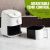 imagePersonal Air Fryer Healthier Meals in Minutes Adjustable Temp Control up to 400F EasytoUse Design Nonstick Basket and Tray Made without PFAS PFOA PFOS ampamp PTFE 900 Watts 2Quart AquaWhite