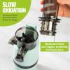 imageSlow Juicer Compact Masticating Juicer with Pulp Separation Maximum Juice Yield for Fresh NutrientRich Drinks Easy CleanUp ampamp Compact Design Aqua