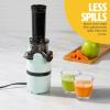 imageSlow Juicer Compact Masticating Juicer with Pulp Separation Maximum Juice Yield for Fresh NutrientRich Drinks Easy CleanUp ampamp Compact Design Aqua