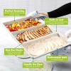 imageSmart Solutions Bakeware 9Inch x 5Inch Loaf Pan with Easy Lift Insert Durable Steel for Even Baking Premium Nonstick Coating Perforated Insert for Easy Lifting Dishwasher Safe AquaAqua