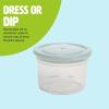 imageTravel Snack Cups with Spoons OnTheGo Snacking Divided Compartments Great for Nuts Cereal Granola Yogurt and More Made Without BPA 2Pack BlueAqua
