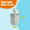 imageTravel Snack Cups with Spoons OnTheGo Snacking Divided Compartments Great for Nuts Cereal Granola Yogurt and More Made Without BPA 2Pack BlueAqua