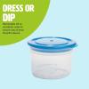 imageTravel Snack Cups with Spoons OnTheGo Snacking Divided Compartments Great for Nuts Cereal Granola Yogurt and More Made Without BPA 2Pack BlueBlue