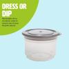 imageTravel Snack Cups with Spoons OnTheGo Snacking Divided Compartments Great for Nuts Cereal Granola Yogurt and More Made Without BPA 2Pack BlueGray
