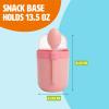 imageTravel Snack Cups with Spoons OnTheGo Snacking Divided Compartments Great for Nuts Cereal Granola Yogurt and More Made Without BPA 2Pack BluePink