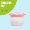 imageTravel Snack Cups with Spoons OnTheGo Snacking Divided Compartments Great for Nuts Cereal Granola Yogurt and More Made Without BPA 2Pack BluePink