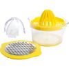 image4in1 Citrus Juicer and Zester Multifunctional Kitchen Gadget Dishwasher Safe 16Ounce Capacity 2Cup Yellow