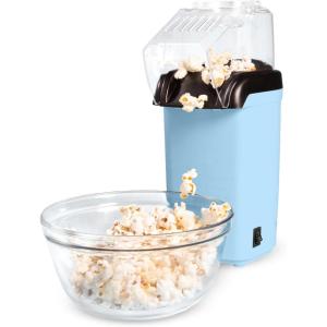 imageHot Air Popcorn Popper Healthy and Delicious Popcorn in Minutes Fast and EasytoUse BuiltIn Measuring Cup and Butter Warmer 8 Cups AquaBlue