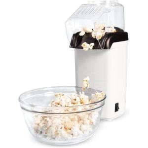 imageHot Air Popcorn Popper Healthy and Delicious Popcorn in Minutes Fast and EasytoUse BuiltIn Measuring Cup and Butter Warmer 8 Cups AquaWhite