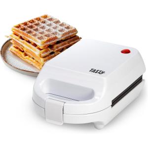 imageMini Nonstick Waffle Maker Perfect for Individual Waffles Hash Browns Brownies and more Quick Results Easy Clean Up 600W YellowWhite