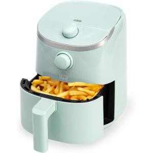 imagePersonal Air Fryer Healthier Meals in Minutes Adjustable Temp Control up to 400F EasytoUse Design Nonstick Basket and Tray Made without PFAS PFOA PFOS ampamp PTFE 900 Watts 2Quart AquaAqua