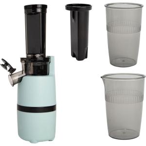 imageSlow Juicer Compact Masticating Juicer with Pulp Separation Maximum Juice Yield for Fresh NutrientRich Drinks Easy CleanUp ampamp Compact Design Aqua