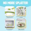 imageTasty Microwave Splatter Cover with Built in Water Steamer ampamp Reservoir Fits Plates up to 9quot Helps Retain Moisture and Taste Keeps Microwave Clean Dishwasher Safe