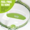imageTasty Microwave Splatter Cover with Built in Water Steamer ampamp Reservoir Fits Plates up to 9quot Helps Retain Moisture and Taste Keeps Microwave Clean Dishwasher Safe