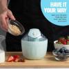 imageTasty Mini Ice Cream Maker Make Ice Cream Sorbet Frozen Yogurt Gelato Desserts Quick Results PinkAqua