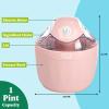 imageTasty Mini Ice Cream Maker Make Ice Cream Sorbet Frozen Yogurt Gelato Desserts Quick Results PinkPink