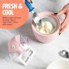 imageTasty Mini Ice Cream Maker Make Ice Cream Sorbet Frozen Yogurt Gelato Desserts Quick Results PinkPink