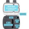 imageTasty 2Piece Snack ampamp Bento Box Set Includes Lunch Box ampamp Snack Box Portable Food Storage with BuiltIn Phone Stand Carry Handles Gray