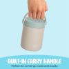 imageTasty Food Jar with Folding Handle Portable Snack Travel or Lunch Container Stainless Steel Insulated Vacuum with LeakProof Lid Keeps Food Hot or Cold for Hours 15Ounce PinkCream