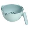 imageTasty 2in1 Swing Bowl Colander BuiltIn Strainer Basket with Handle Kitchen Hack for Rinsing and Draining for Fruits Vegetables and Pasta 21Quart Bowl  19Quart Strainer Aqua